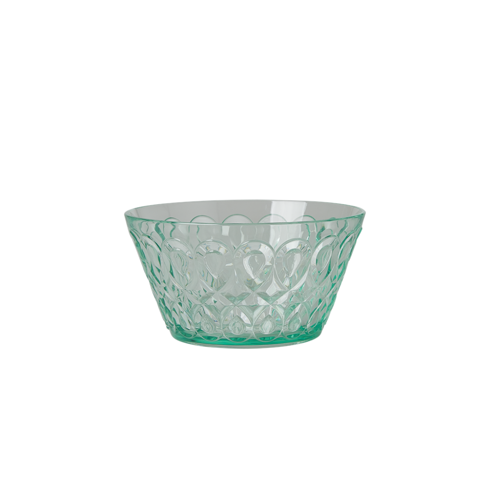 Pastel Green Swirl Embossed Acrylic Small Bowl Rice DK